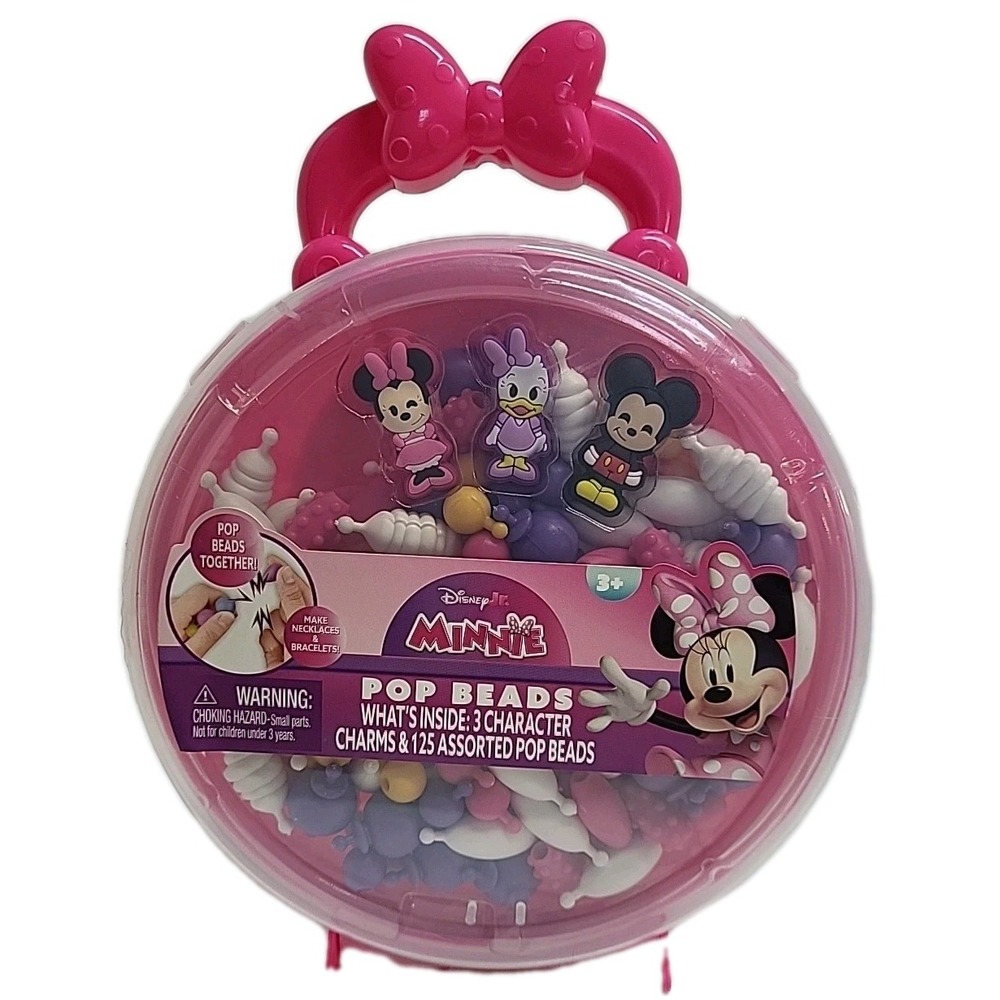 Minnie‎ Pop Beads Craft Kit for Kids New Sealed 3+ Bracelets Necklaces Toy Gift